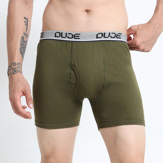 DUJE- Men’s Regular Trunks OE -3-Pack Combo -Green, Grey & Pink