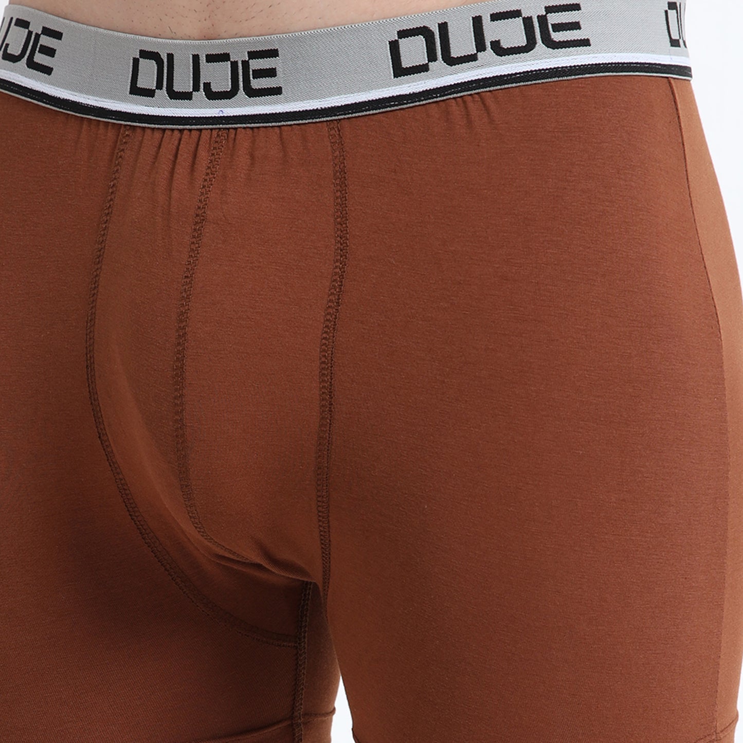 DUJE-Men’s Classic Trunk Lycra-1-Piece – Brown