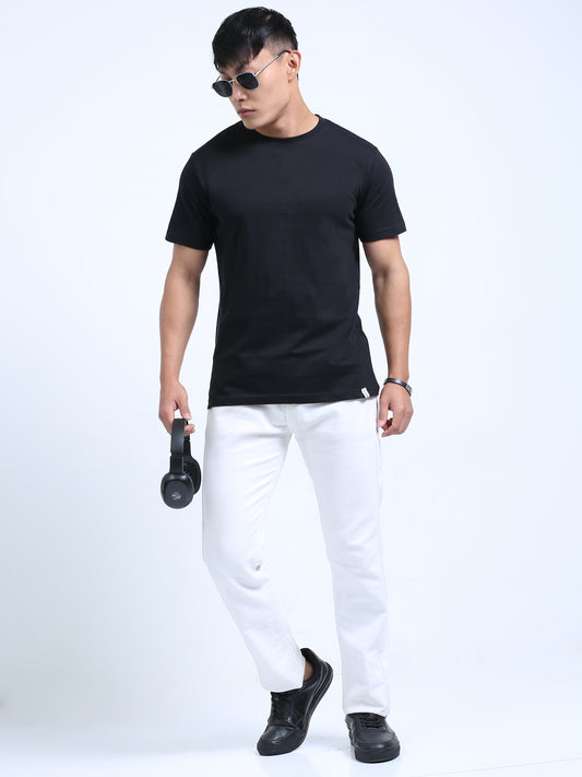 DUJE- Men's Daily Wear T-Shirt | Black