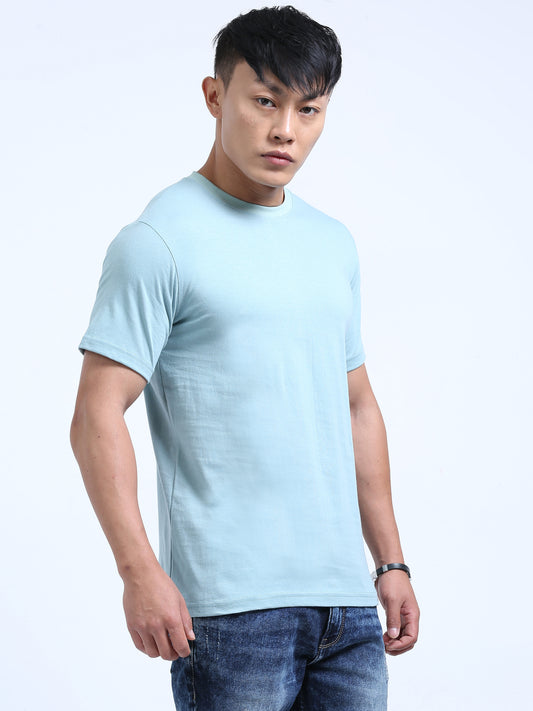 DUJE - Men's Daily Wear T-Shirt | Pastel Green