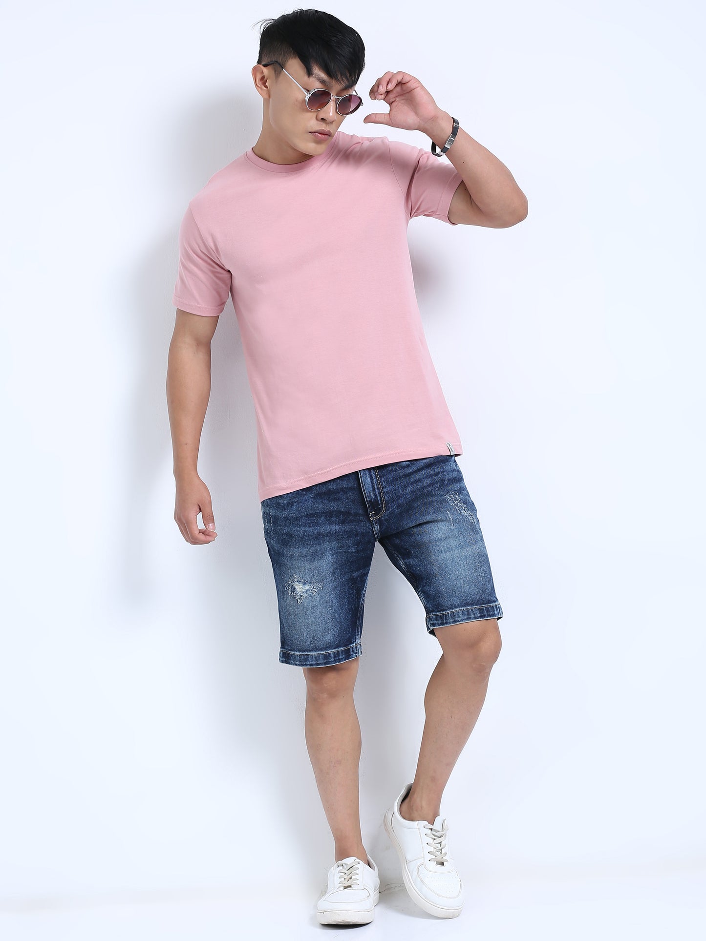 DUJE -Men's Daily Wear T-Shirt | Peach