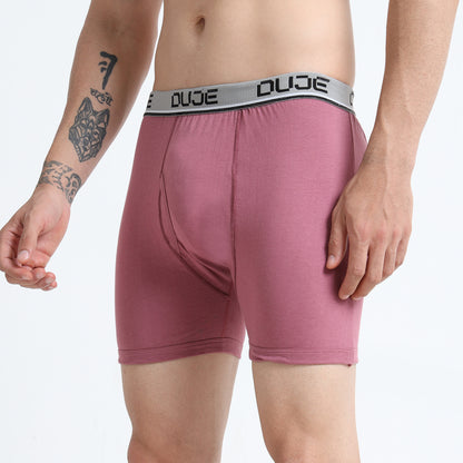 DUJE - Men’s Regular Trunks with Outer Elastic - 3-Pack Combo  – Pink, Maroon & Blue