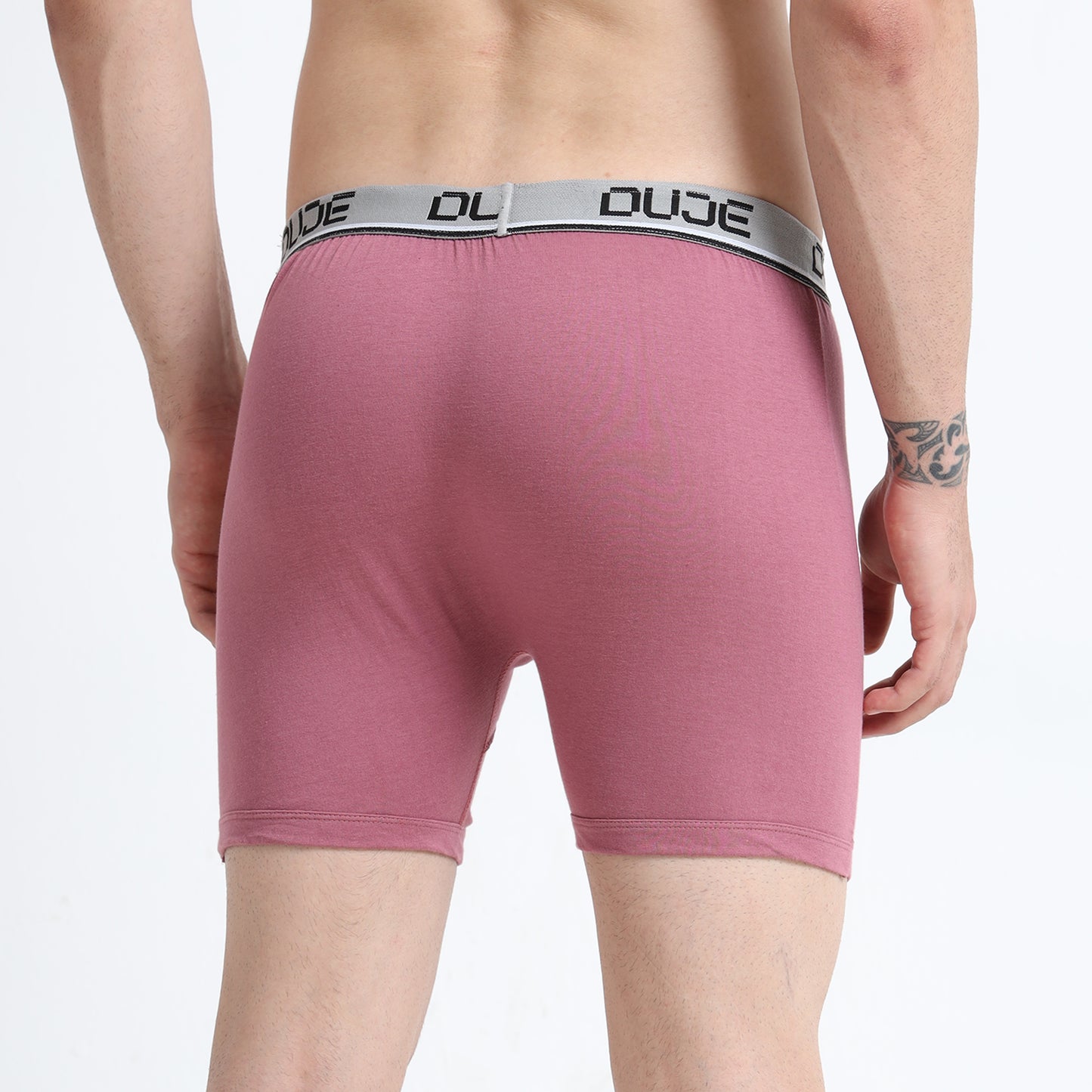 DUJE- Men’s Regular Trunks OE -3-Pack Combo -Green, Grey & Pink