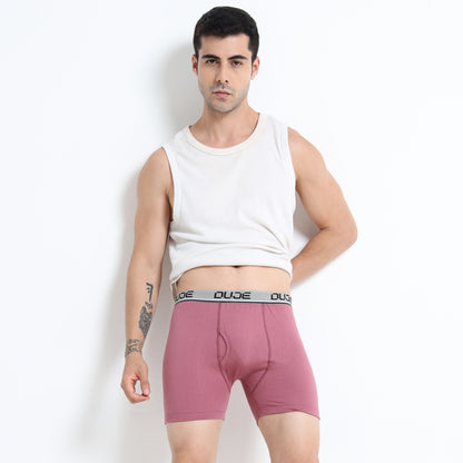 DUJE- Men’s Regular Trunks OE -3-Pack Combo -Green, Grey & Pink