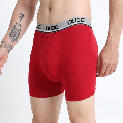 DUJE-Men’s Classic Trunk Lycra -1-Piece – Red