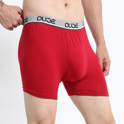 DUJE-Men’s Classic Trunk Lycra -1-Piece – Red