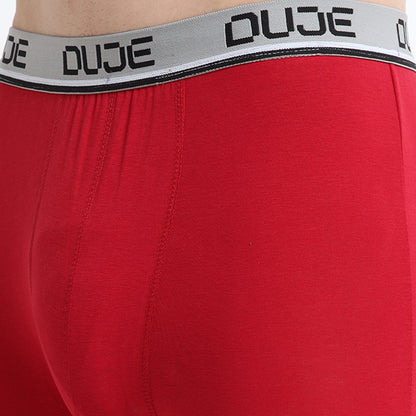 DUJE-Men’s Classic Trunk Lycra -1-Piece – Red