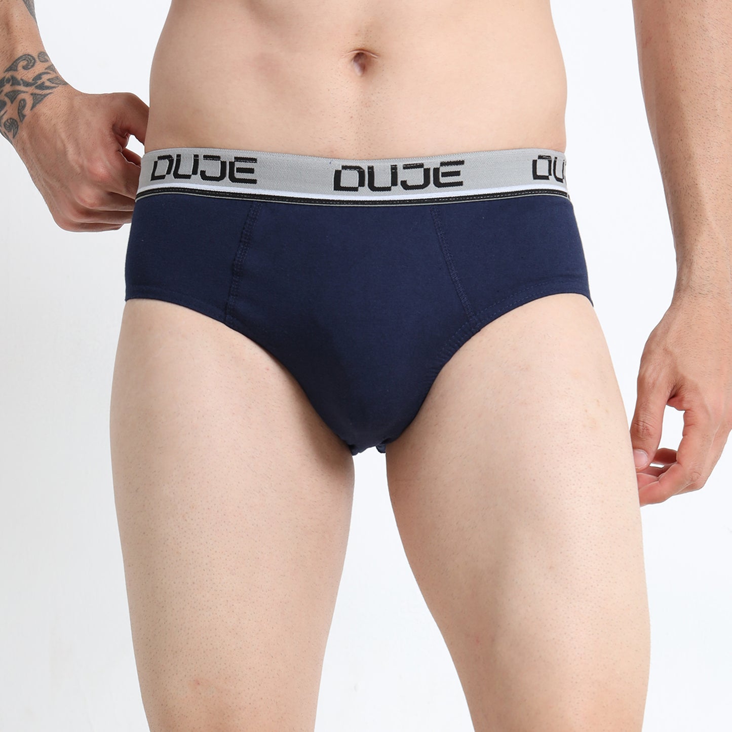 DUJE-Men’s Brief OE - 3-Pack Combo – Maroon, Grey & Blue