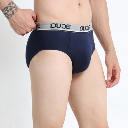 DUJE-Men’s Brief OE - 3-Pack Combo – Maroon, Grey & Blue