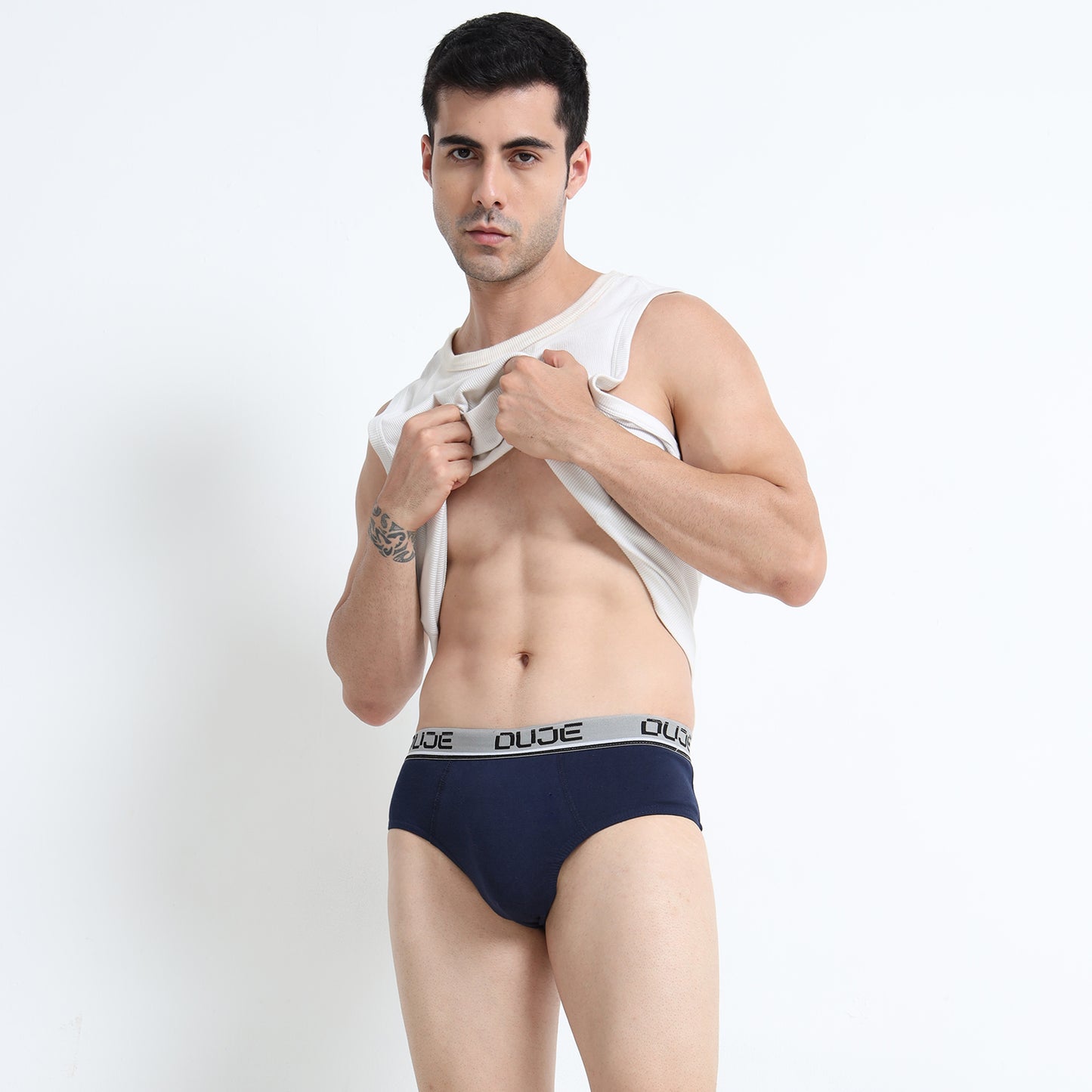 DUJE-Men’s Brief OE - 3-Pack Combo – Maroon, Grey & Blue