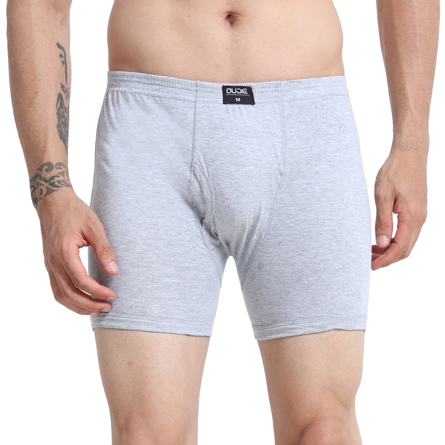 DUJE - Men’s Regular Trunks - 3-Pack Combo  – Green, Blue & Grey