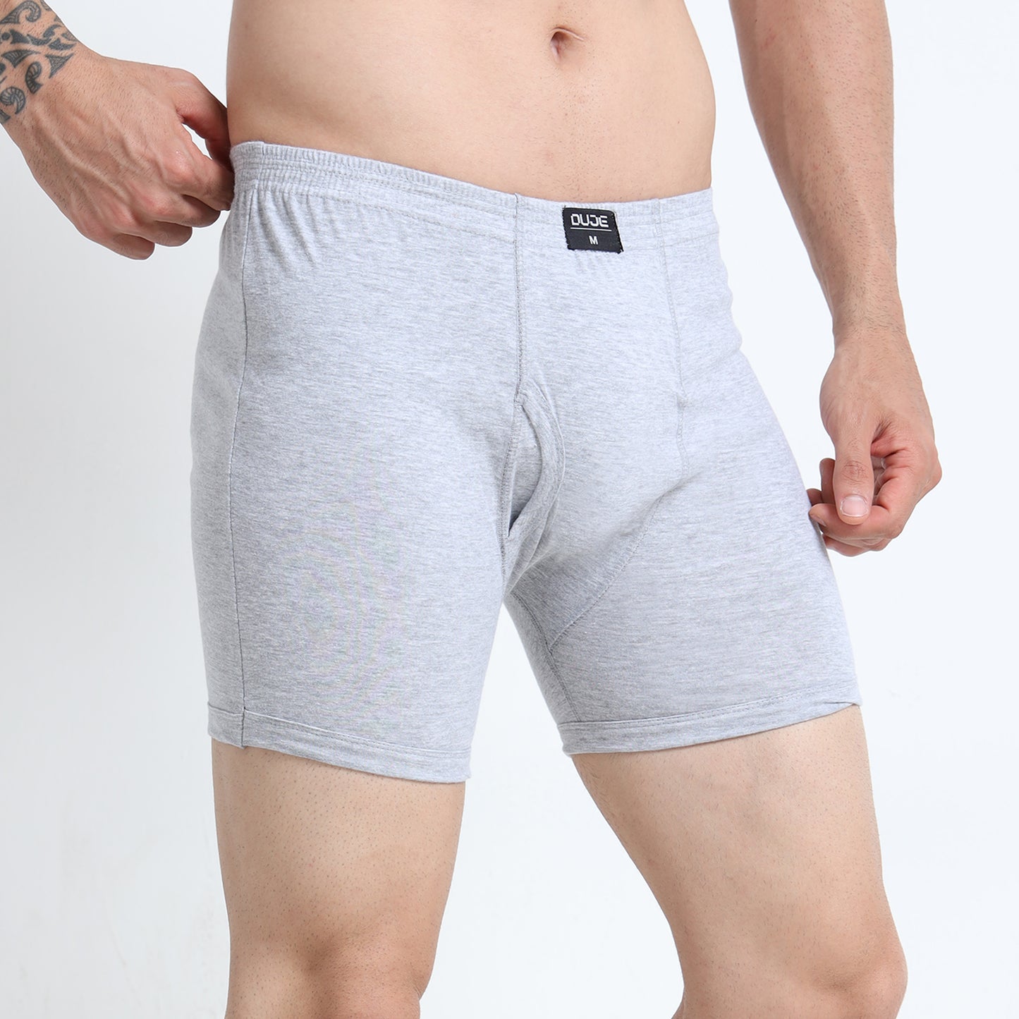 DUJE- Men’s Regular Trunks - 3-Pack Combo – Pink, Grey & Maroon