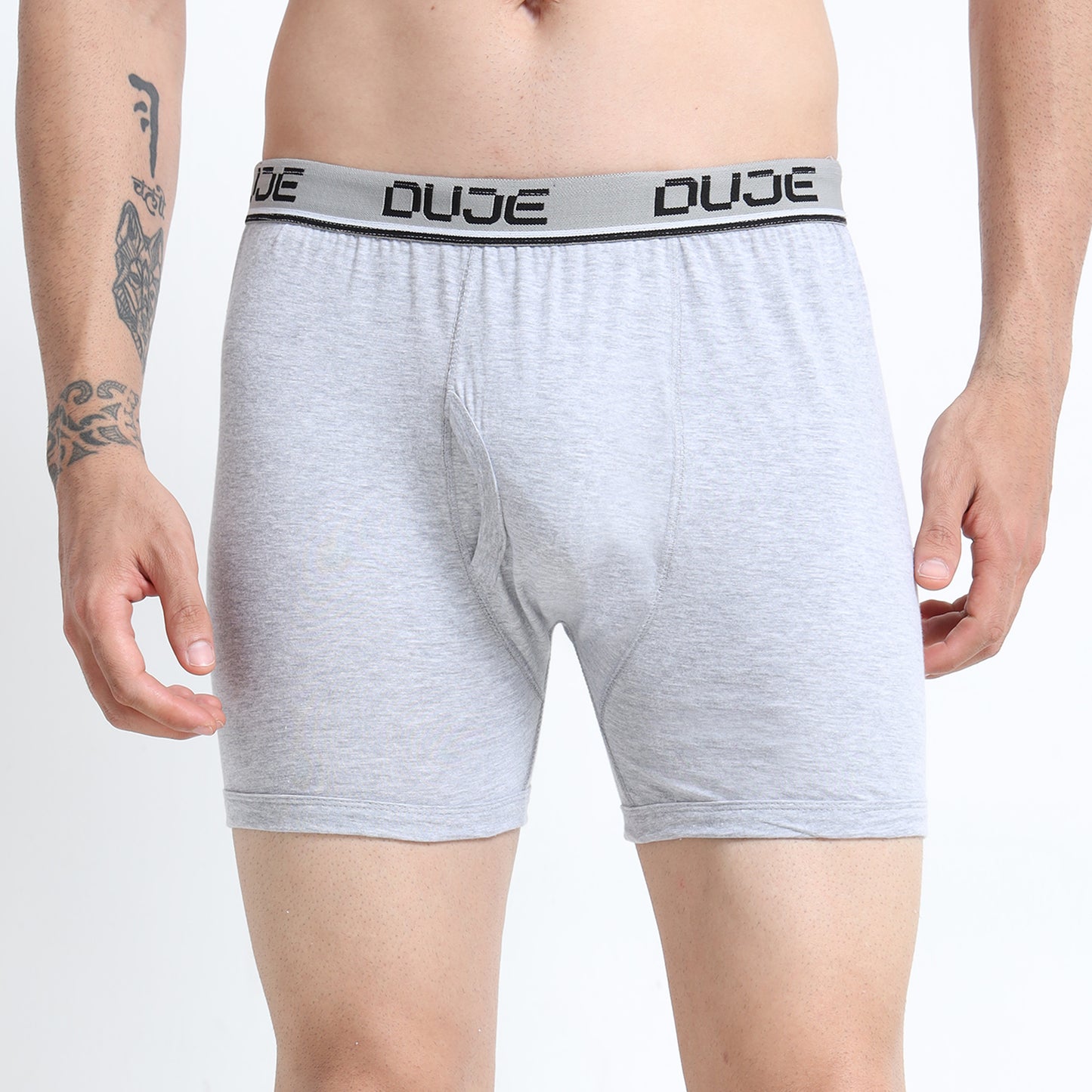 DUJE-Men’s Regular Trunks OE-Pack Combo 3 – Green, Grey & Maroon