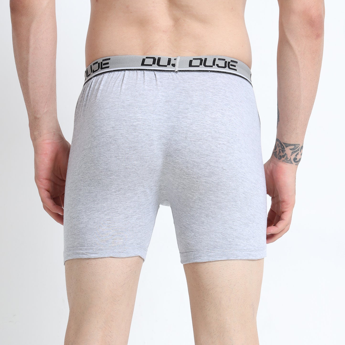 DUJE-Men’s Regular Trunks OE - 3 Pack Combo – Green, Grey & Blue