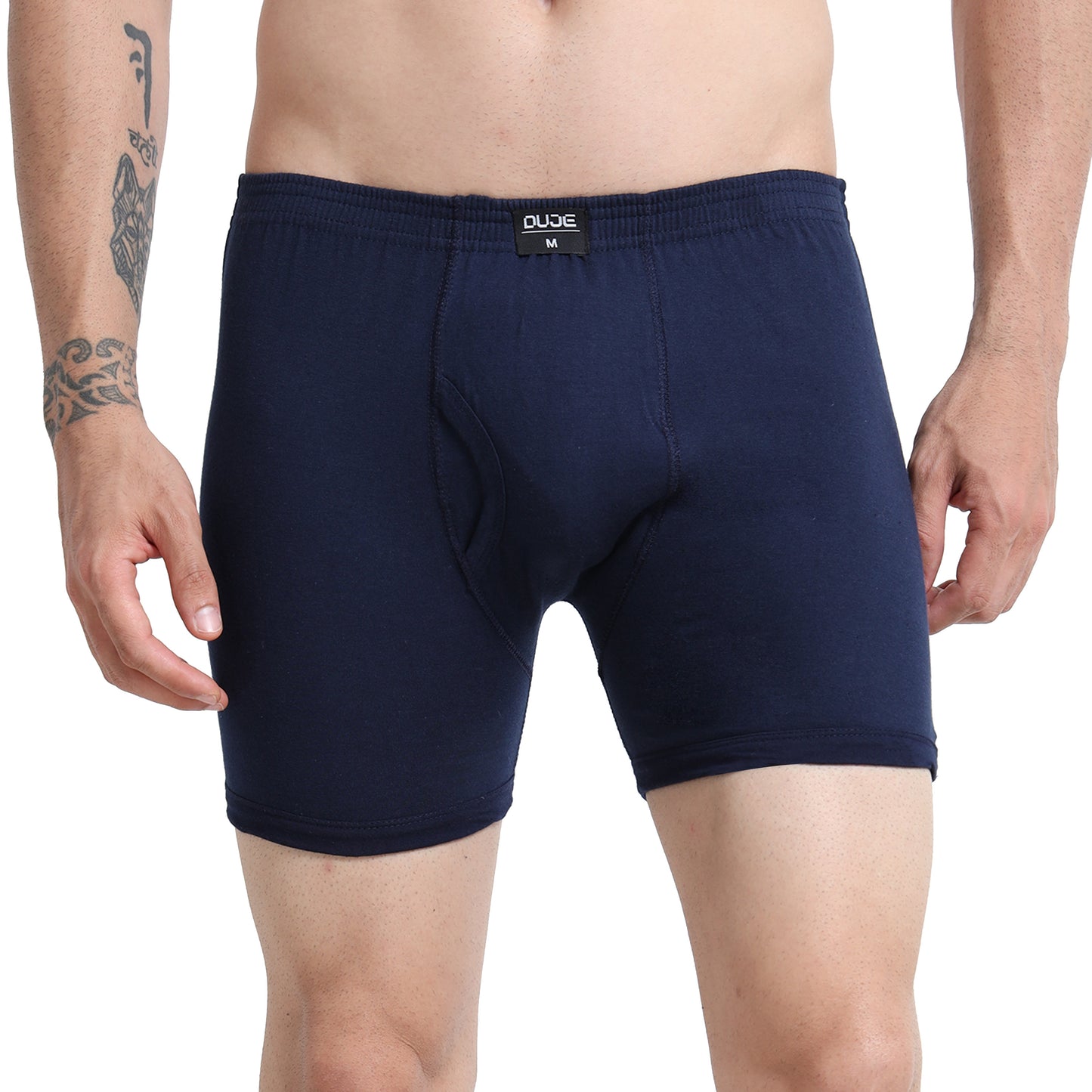 DUJE - Men’s Regular Trunks - 3-Pack Combo  – Green, Blue & Grey