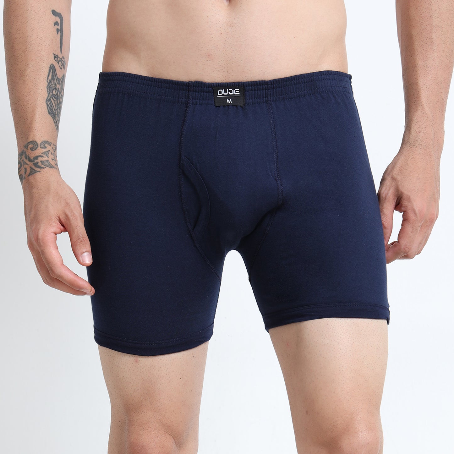 DUJE - Men’s Regular Trunks - 3-Pack Combo  – Green, Blue & Grey