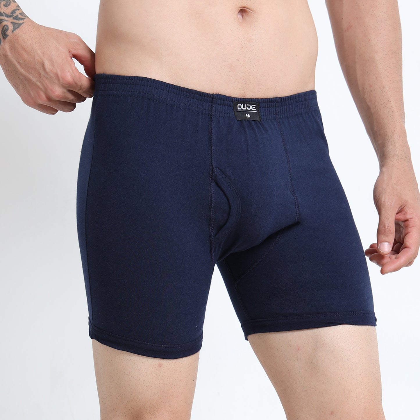 DUJE - Men’s Regular Trunks - 3-Pack Combo  – Green, Blue & Grey