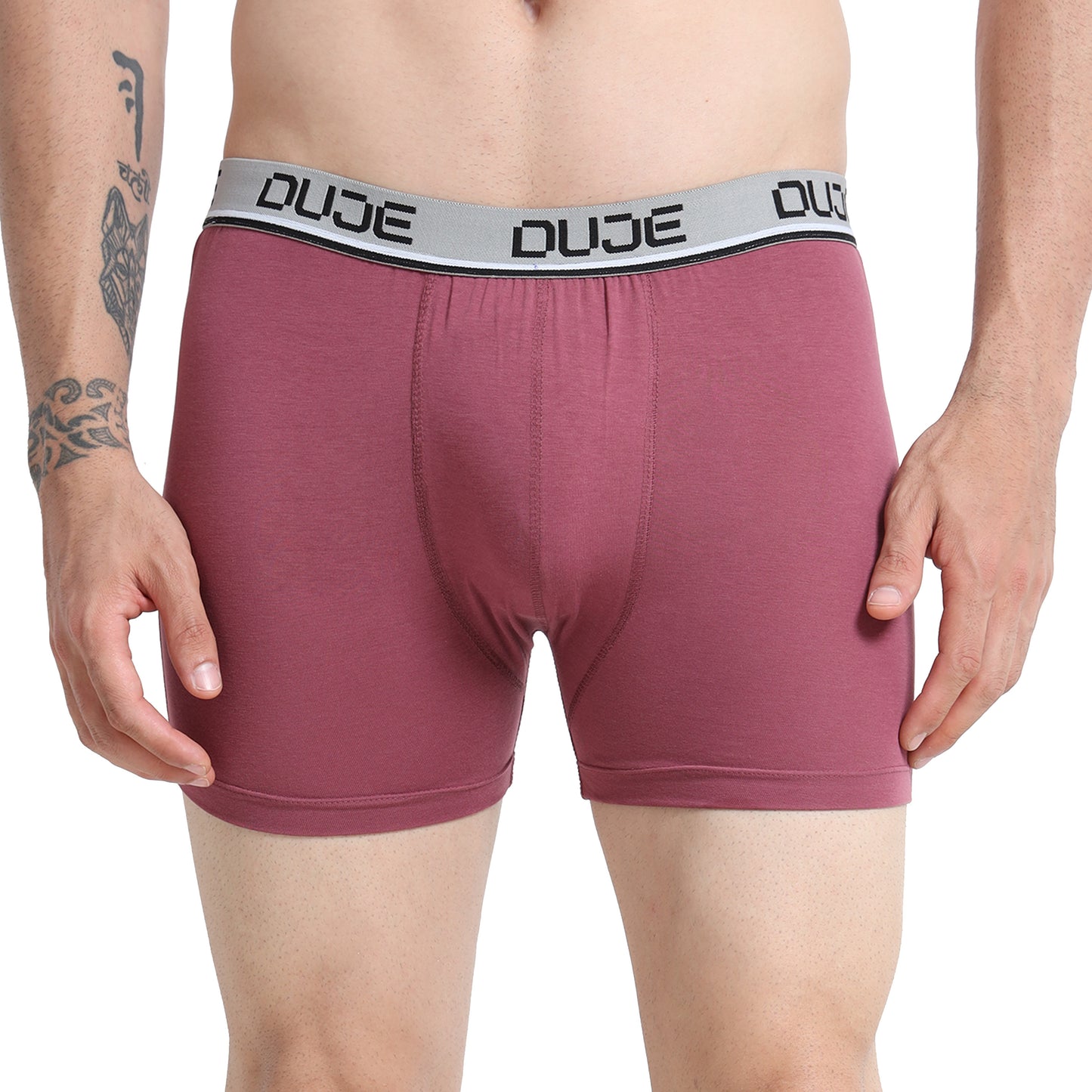 DUJE-Men’s Classic Trunk Lycra -1-Piece – Dark Purple