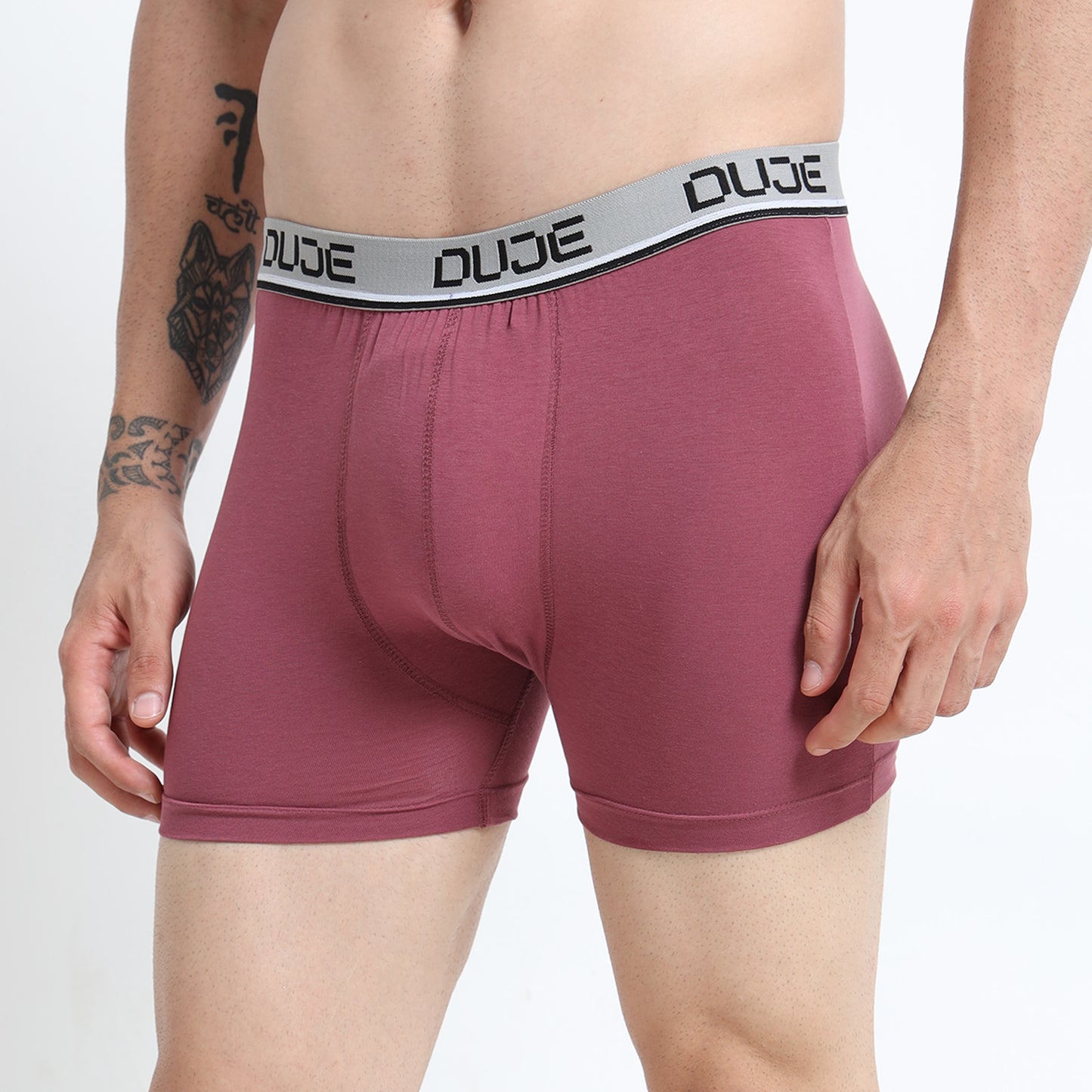 DUJE-Men’s Classic Trunk Lycra -1-Piece – Dark Purple