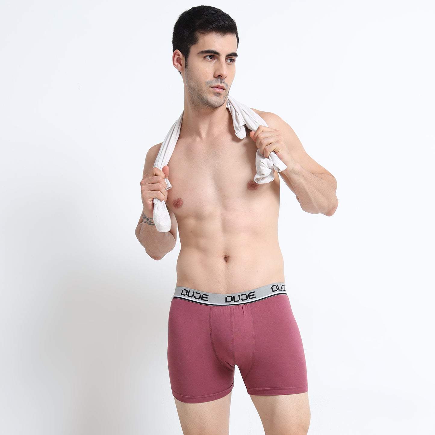DUJE-Men’s Classic Trunk Lycra -1-Piece – Dark Purple