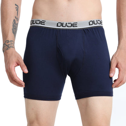DUJE - Men’s Regular Trunks with Outer Elastic - 3-Pack Combo  – Pink, Maroon & Blue