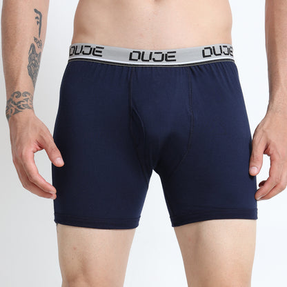 DUJE - Men’s Regular Trunks with Outer Elastic - 3-Pack Combo  – Pink, Maroon & Blue