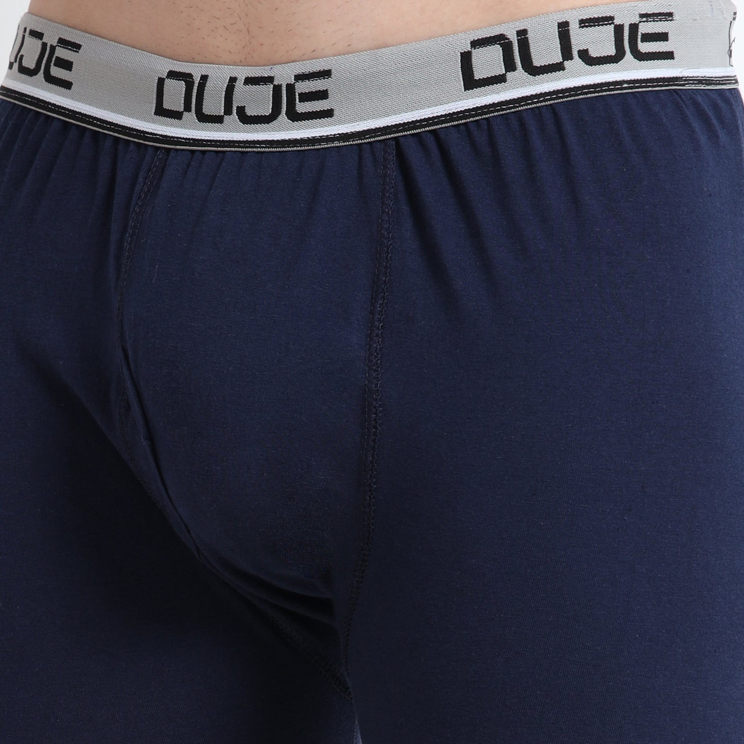 DUJE - Men’s Regular Trunks with Outer Elastic - 3-Pack Combo  – Pink, Maroon & Blue