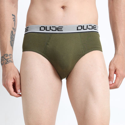 DUJE - Men’s Brief OE - 3-Pack Combo – Maroon, Green & Blue