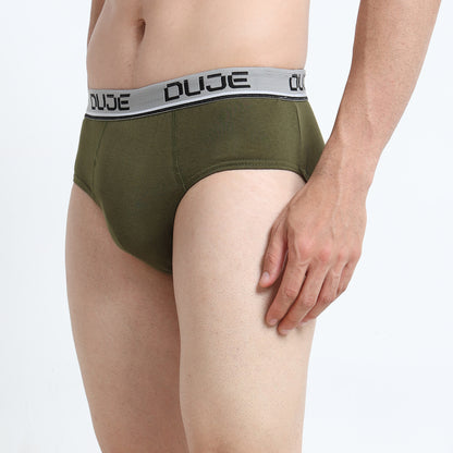 DUJE-Men’s Brief OE - 3-Pack Combo – Maroon, Grey & Green