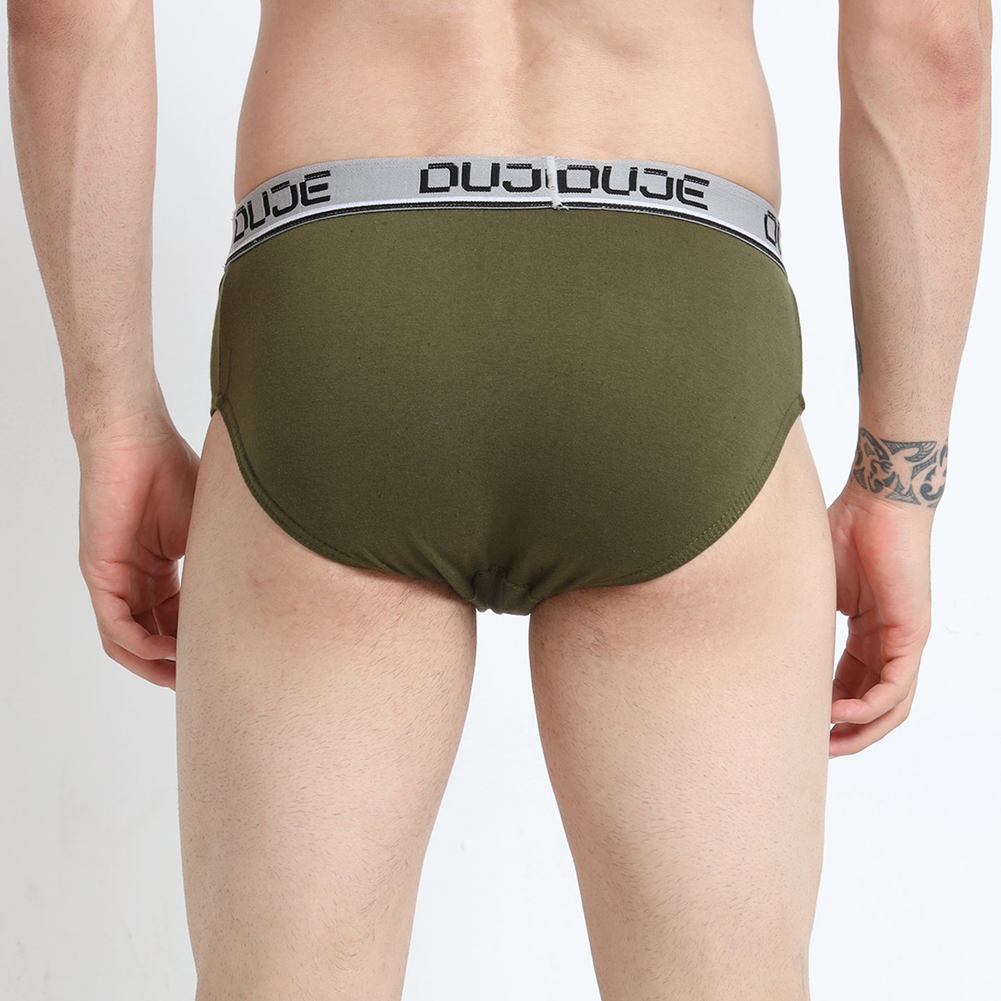 DUJE-Men’s Brief OE - 3-Pack Combo – Maroon, Grey & Green