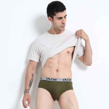 DUJE - Men’s Brief OE - 3-Pack Combo – Maroon, Green & Blue