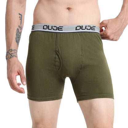DUJE-Men’s Regular Trunks OE - 3 Pack Combo – Green, Grey & Blue