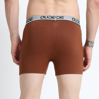 DUJE-Men’s Classic Trunk Lycra-1-Piece – Brown