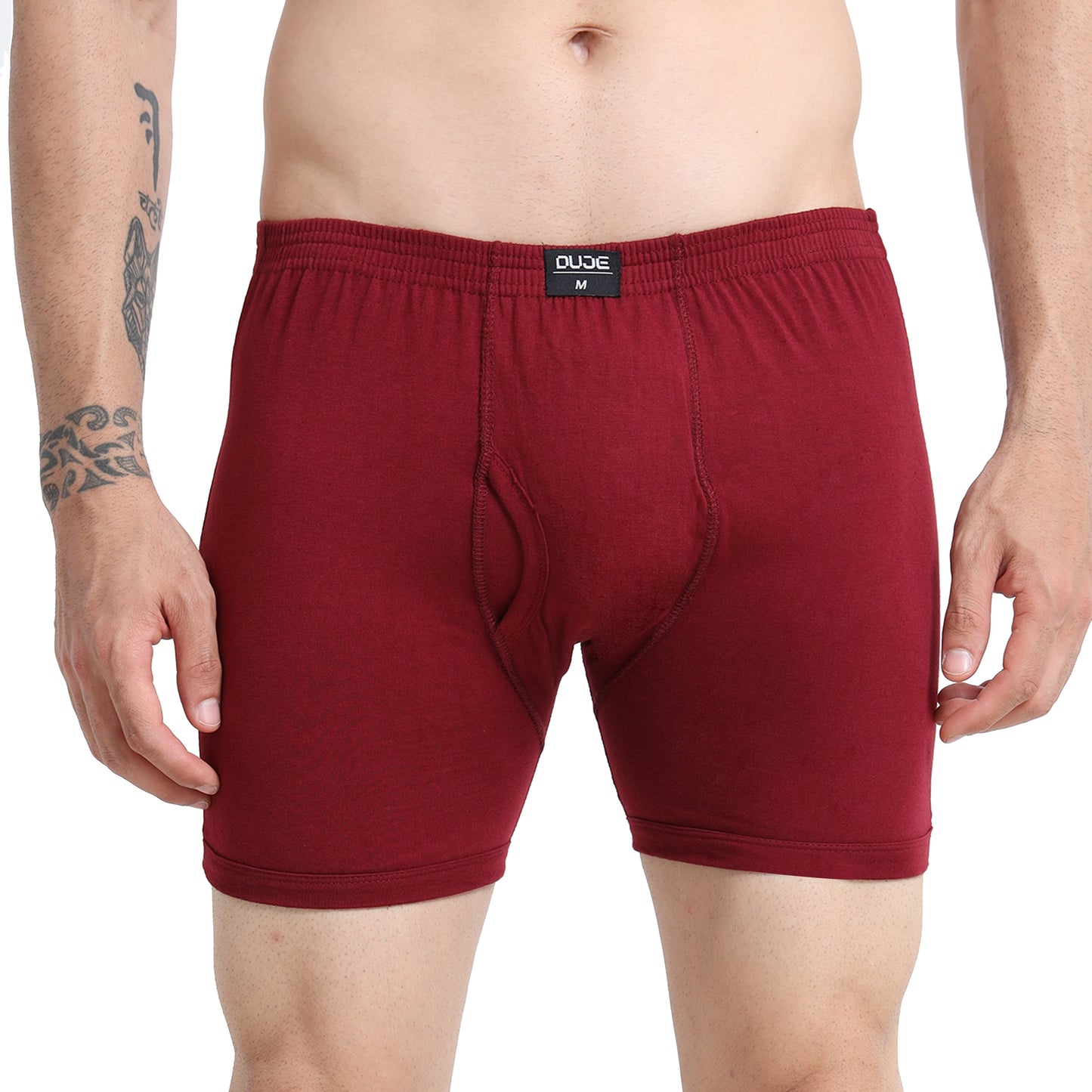 DUJE-Men’s Regular Trunks - 3-Pack Combo – Green, Pink & Maroon