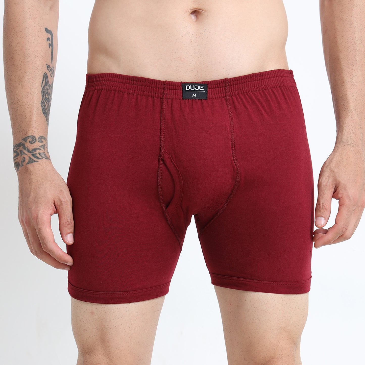 DUJE-Men’s Regular Trunks - 3-Pack Combo – Pink, Maroon & Blue