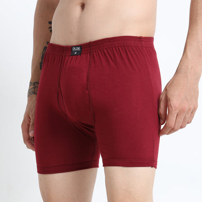 DUJE- Men’s Regular Trunks - 3-Pack Combo – Pink, Grey & Maroon