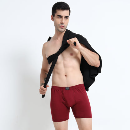 DUJE-Men’s Regular Trunks - 3-Pack Combo – Green, Pink & Maroon