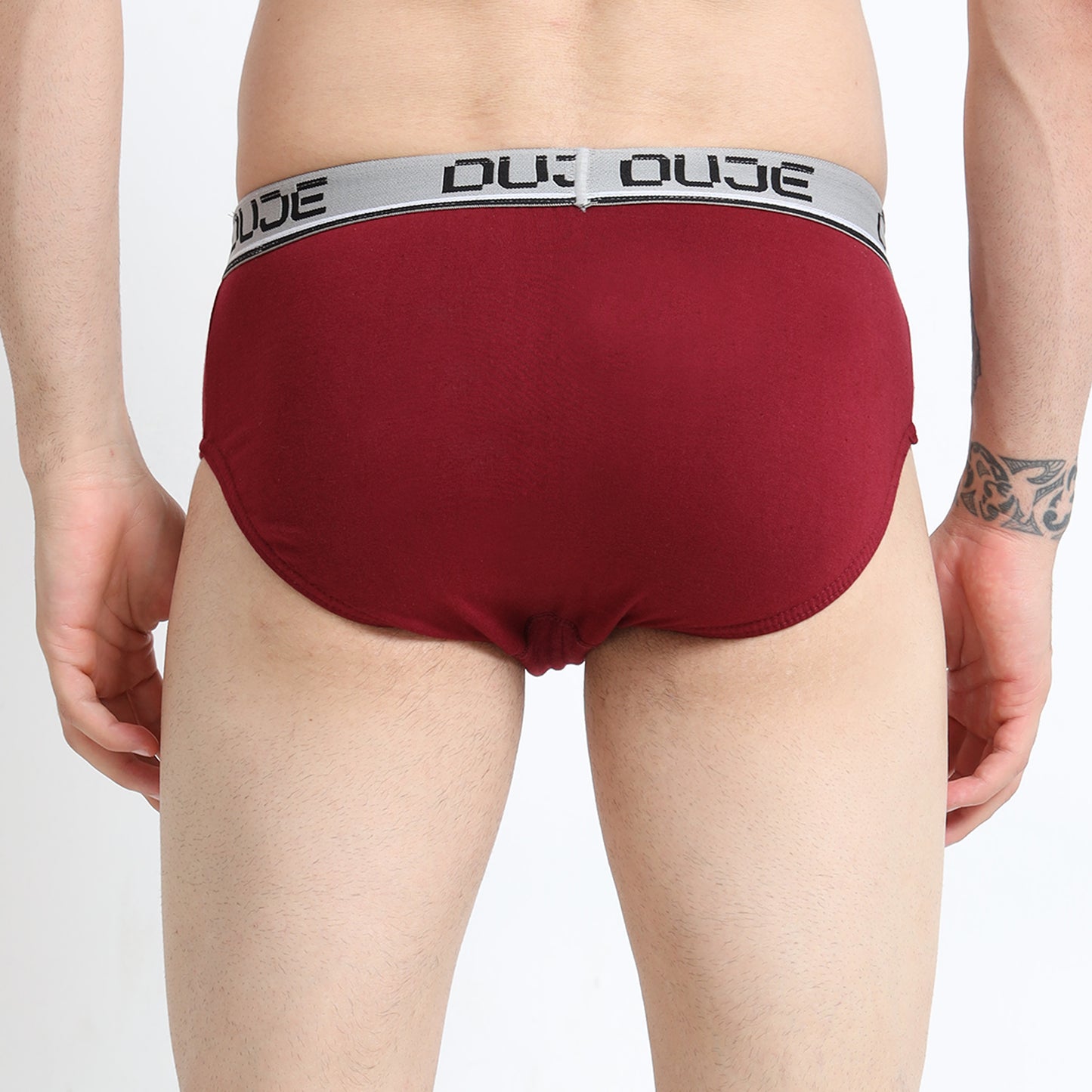 DUJE-Men’s Brief OE - 3-Pack Combo – Maroon, Grey & Blue