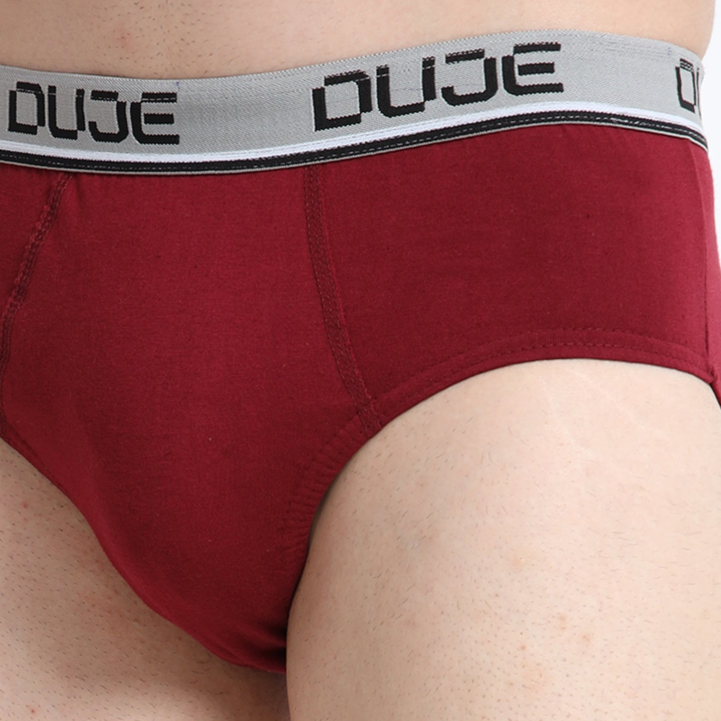 DUJE-Men’s Brief OE - 3-Pack Combo – Maroon, Grey & Green