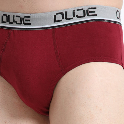 DUJE-Men’s Brief OE - 3-Pack Combo – Maroon, Grey & Green