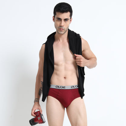 DUJE - Men’s Brief OE - 3-Pack Combo – Maroon, Green & Blue