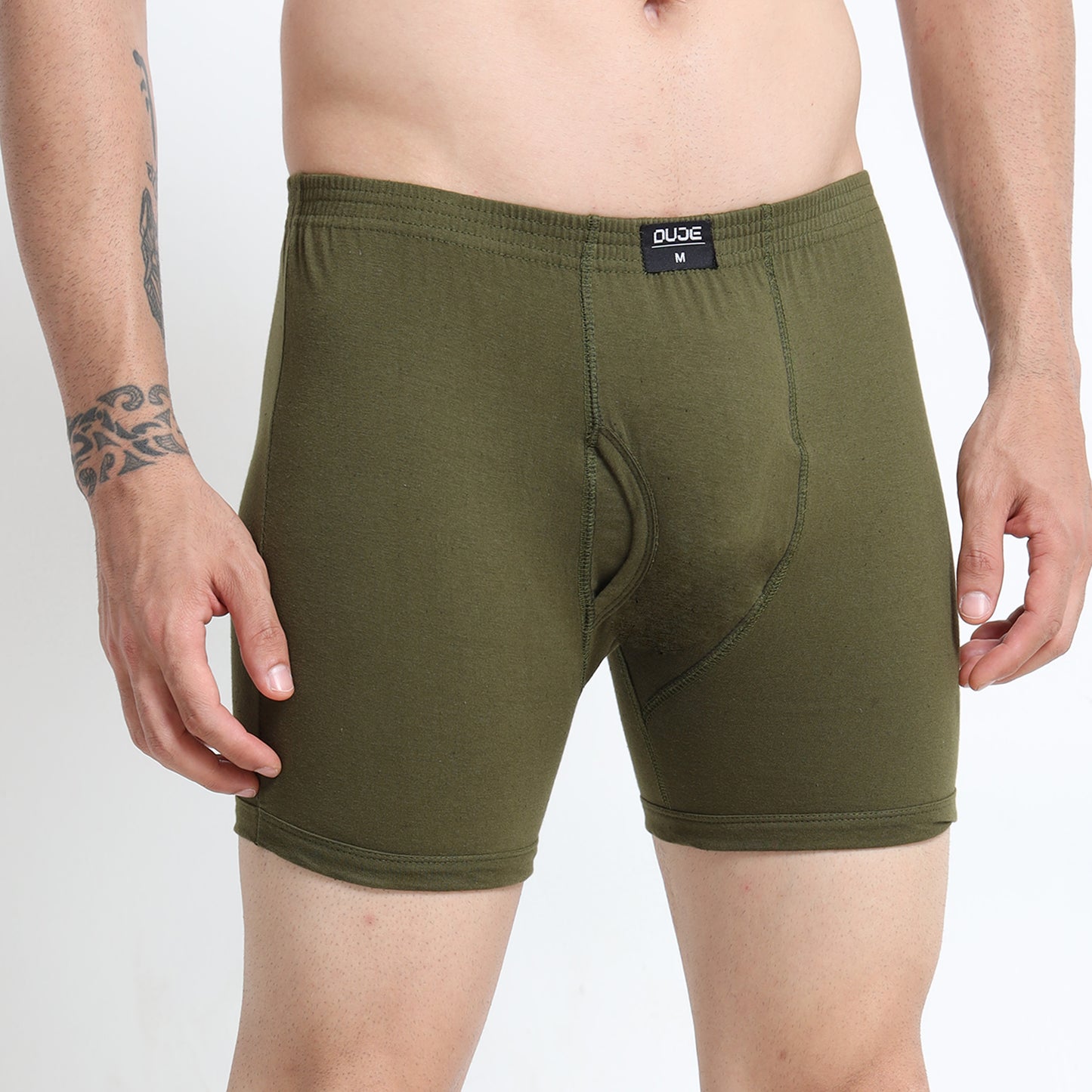 DUJE - Men’s Regular Trunks - 3-Pack Combo  – Green, Blue & Grey