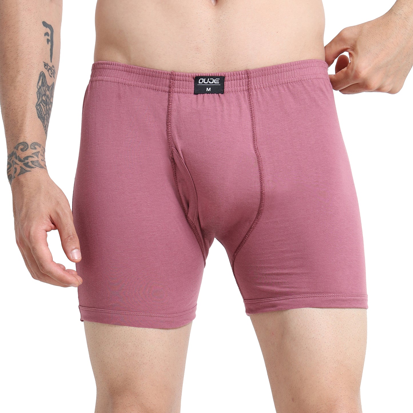 DUJE-Men’s Regular Trunks - 3-Pack Combo – Green, Pink & Maroon