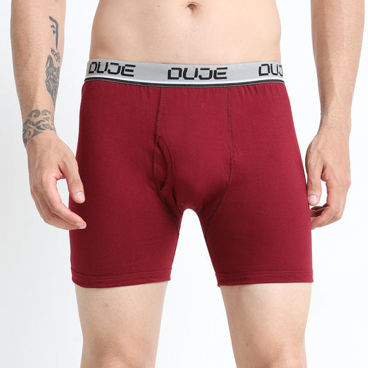 DUJE-Men’s Regular Trunks OE-Pack Combo 3 – Green, Grey & Maroon