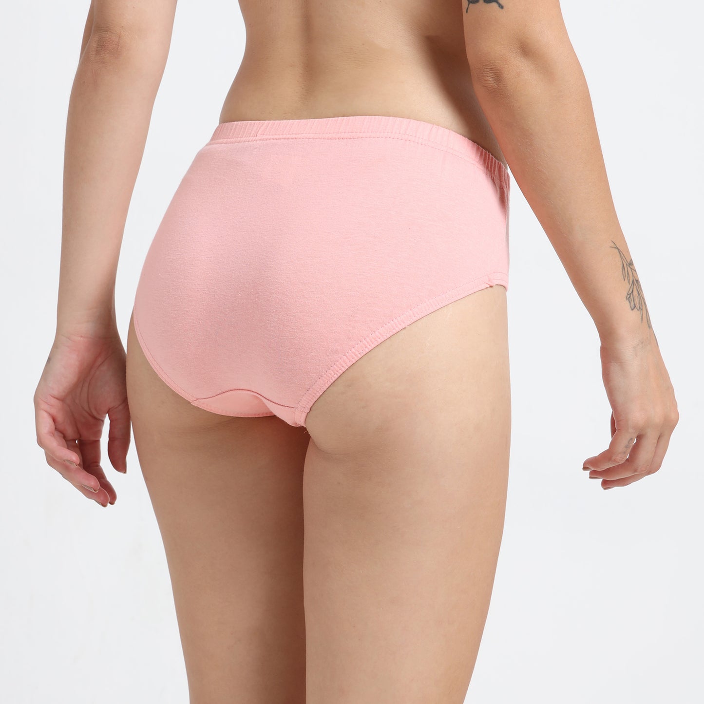 DUJE-Women’s Plain Panties-3-Pack Combo – Peach, Green & Purple