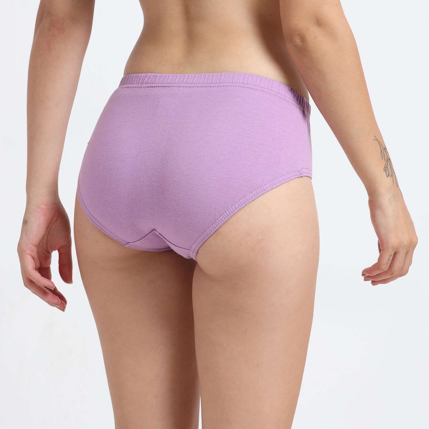 DUJE-Women’s Plain Panties-3-Pack Combo – Peach, Green & Purple