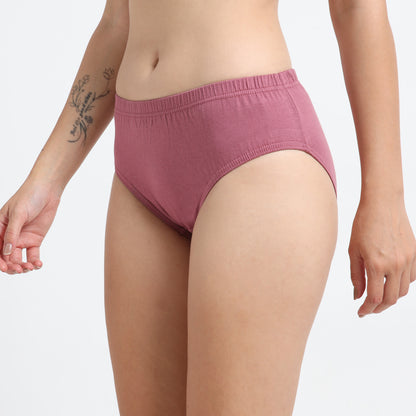 DUJE-Women’s Plain Panties -3-Pack Combo – Green, Pink & Blue