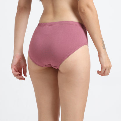 DUJE-Women’s Plain Panties -3-Pack Combo – Green, Pink & Blue