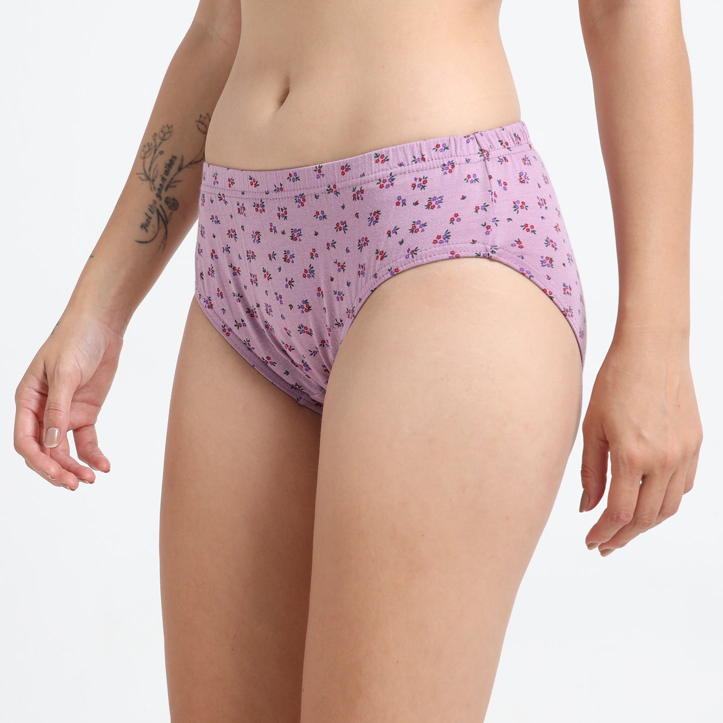 DUJE-Women’s Printed Panties -3-Pack Combo – Green, Blue & Purple