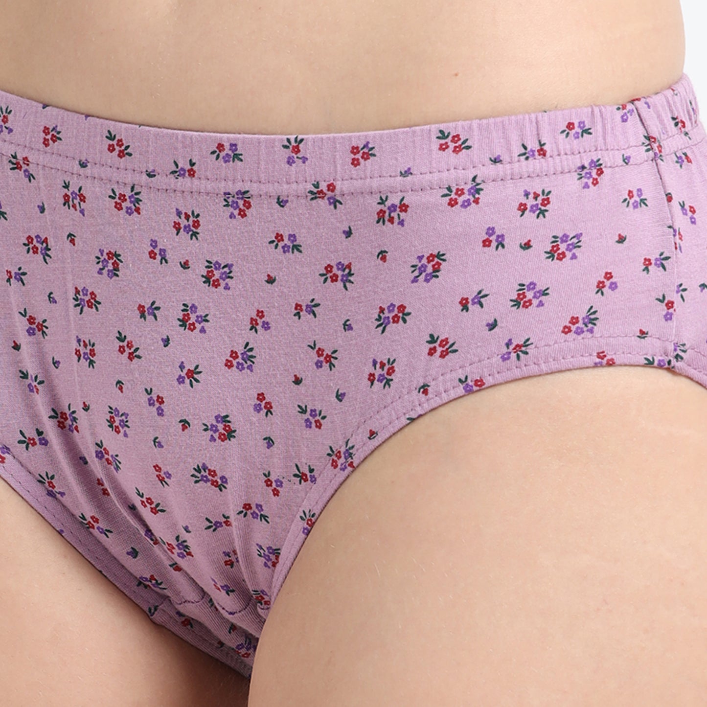 DUJE-Women’s Printed Panties -3-Pack Combo – Purple, Blue & Orange